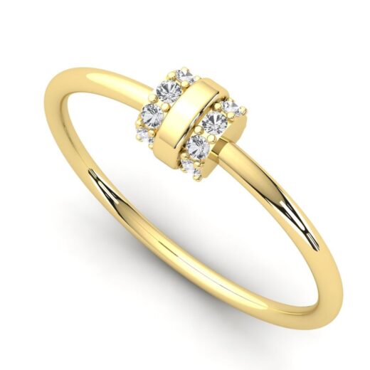 Silver Zirconia Ring for Ladies – 925 Silver or 22K Gold