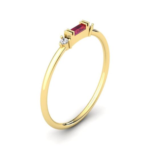 Cubic Zirconia Engagement Zirconia Ring For Girls – 925 Silver or 22K Gold