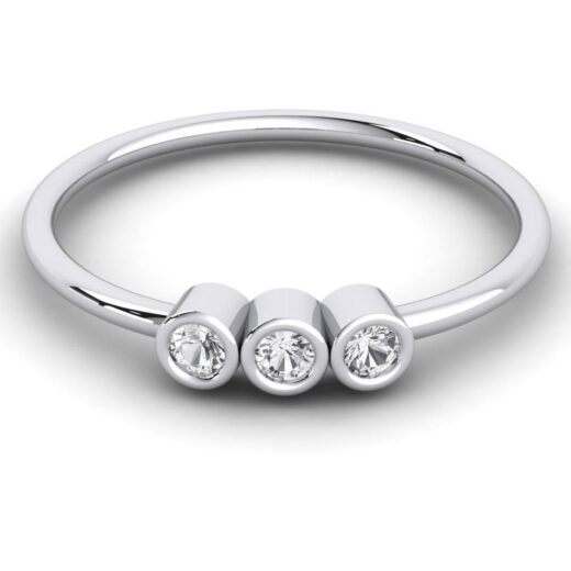 Silver Zirconia Ring For Ladies – 925 Silver or 22K Gold
