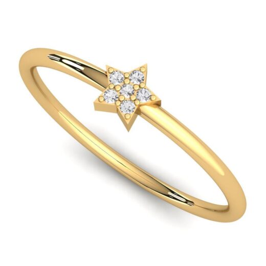 Star Silver Zirconia Ring For Girls – 925 Silver or 22K Gold
