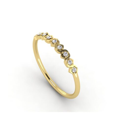Beneto Fine ring with zircons & Zirconia Ring for Ladies – 925 Silver or 22K Gold