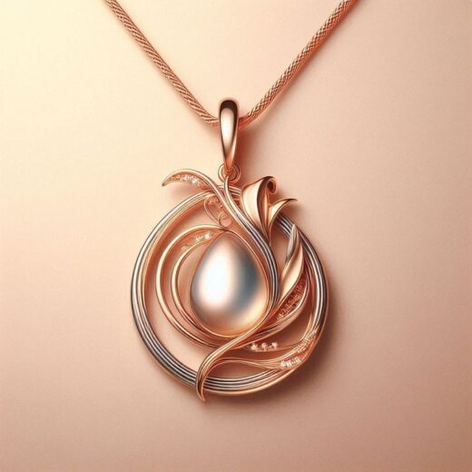 Luxury 24k Waterdrop Lily Medal Pendant Necklace – 925 Silver or 22K Gold