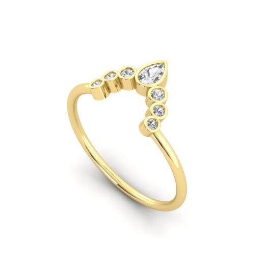 Crown Style SIlver Zirconia Ring For Ladies – 925 Silver or 22K Gold