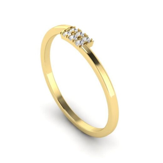 Six Stones Solitaire Zirconia Ring For Ladies – 925 Silver or 22K Gold