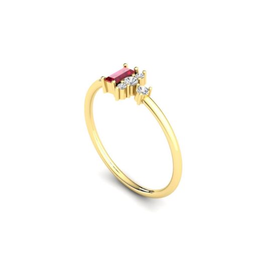 Exquisite Engagement Zirconia Ring For Ladies – 925 Silver or 22K Gold