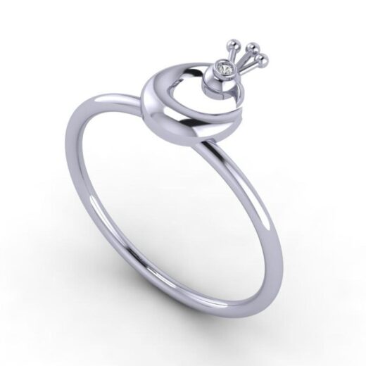 Peacock style Silver Zirconia Ring for Ladies – 925 Silver or 22K Gold
