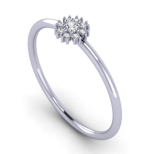 Silver Wedding Ring For Ladies – 925 Silver or 22K Gold