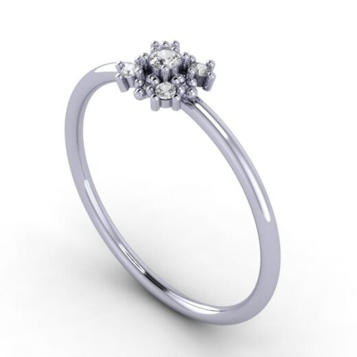 Silver Wedding Ring For Ladies – 925 Silver or 22K Gold