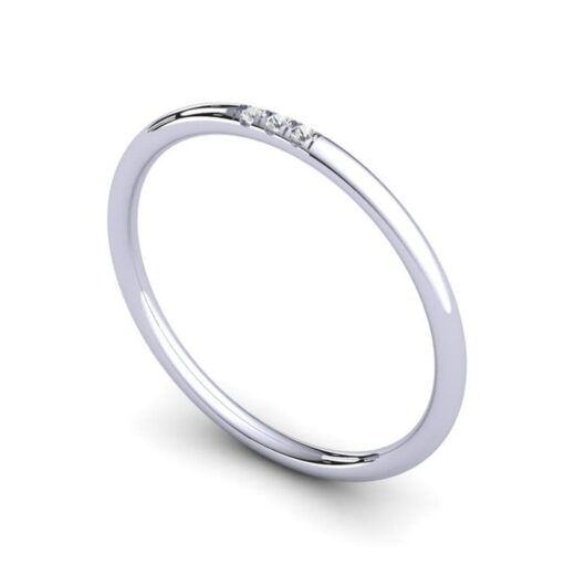 Three Stones Simple Zirconia Ring For Girls – 925 Silver or 22K Gold