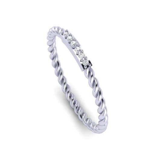 Spring Style Silver Zirconia Ring For Girls – 925 Silver or 22K Gold