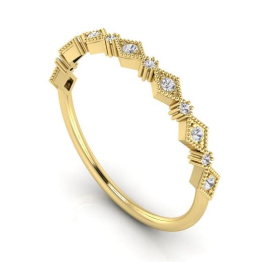 Round Shape Zirconia Wedding Ring For Ladies – 925 Silver or 22K Gold