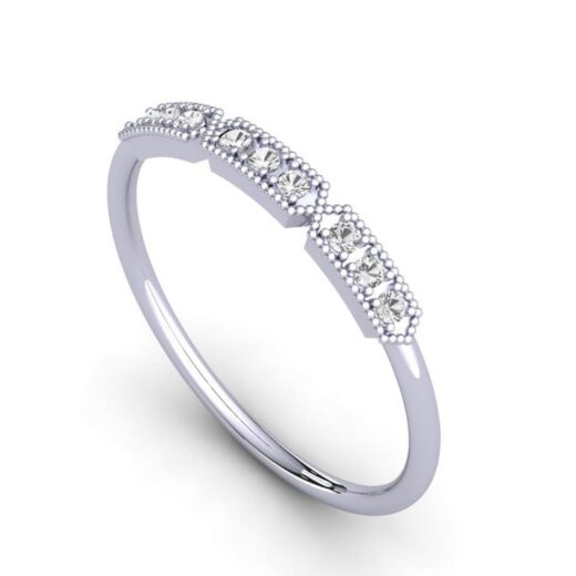 Zirconia Single Row X Solitaire Ring For Girls – 925 Silver or 22K Gold