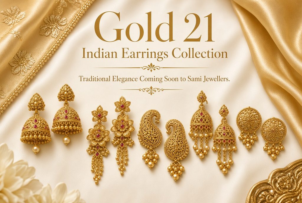 Introducing Our 21K Gold Indian Earrings Collection — Coming Soon to Sami Jewellers Introducing Our 21K Gold Indian Earrings Collection — Coming Soon to Sami Jewellers